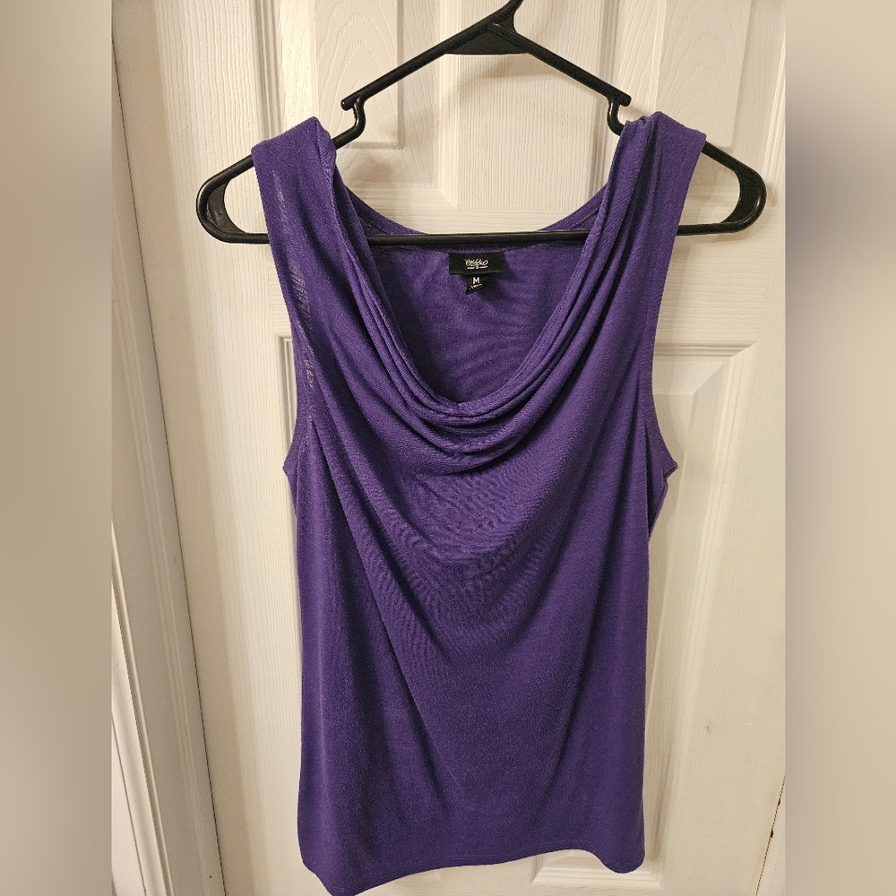 Mossimo Supply Co Purple Sheath Dress Cowl Neck Sleeveless